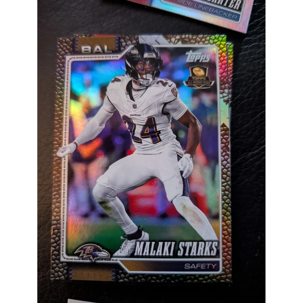 2026 Topps Malaki Starks Baltimore Ravens All-Rookie Team Rainbow Foil Card 207